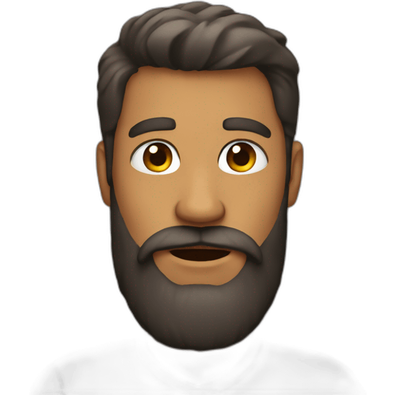 man with a big beard emoji