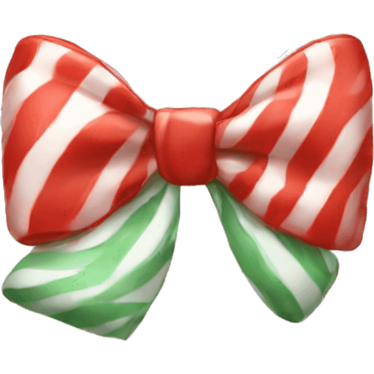  Peppermint bow red emoji