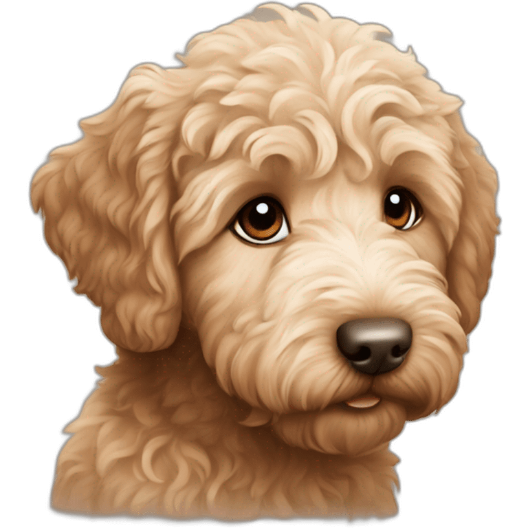 Austalian labradoodle puppy emoji