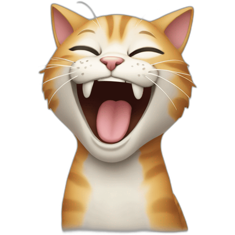 Cat laughing emoji