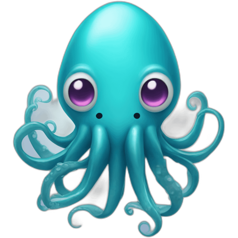 cerulean squid with heart eyes emoji