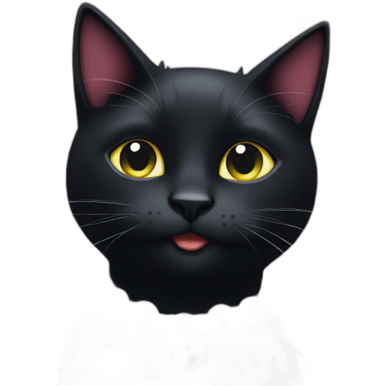 party black cat emoji