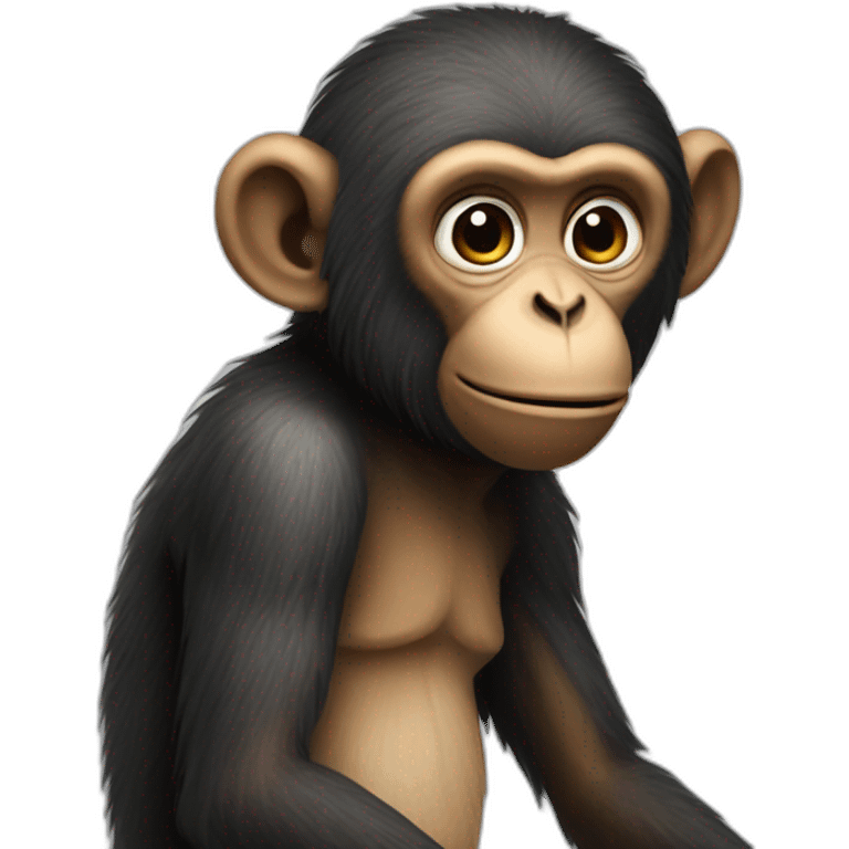 monkey talk about human emoji