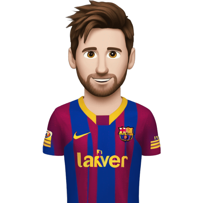 messi with a ponyway emoji