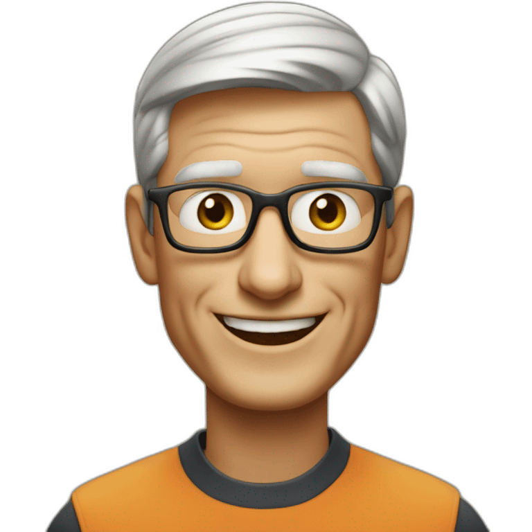 Tim Cook celebrating emoji