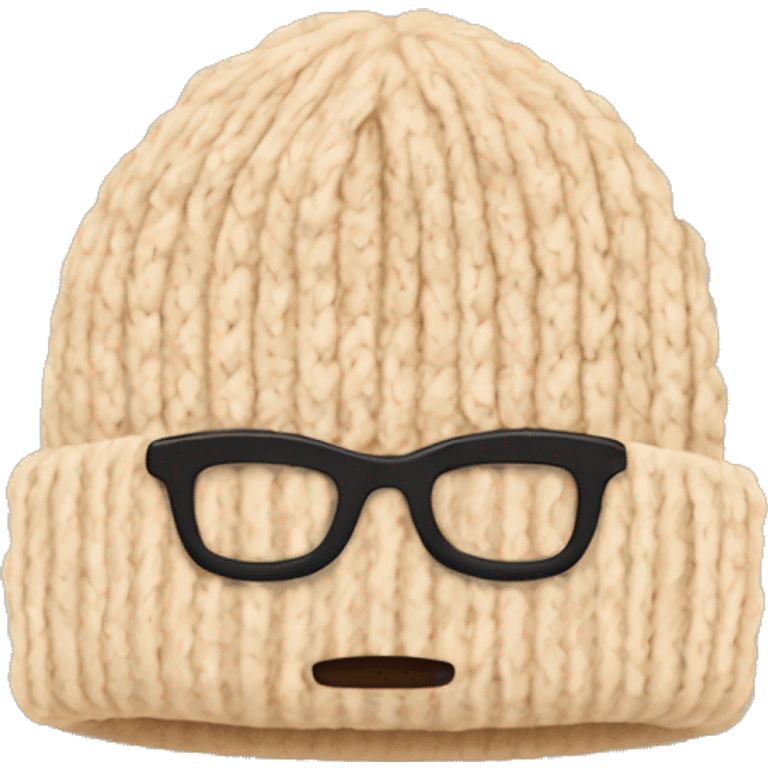 beige winter beanie no person emoji