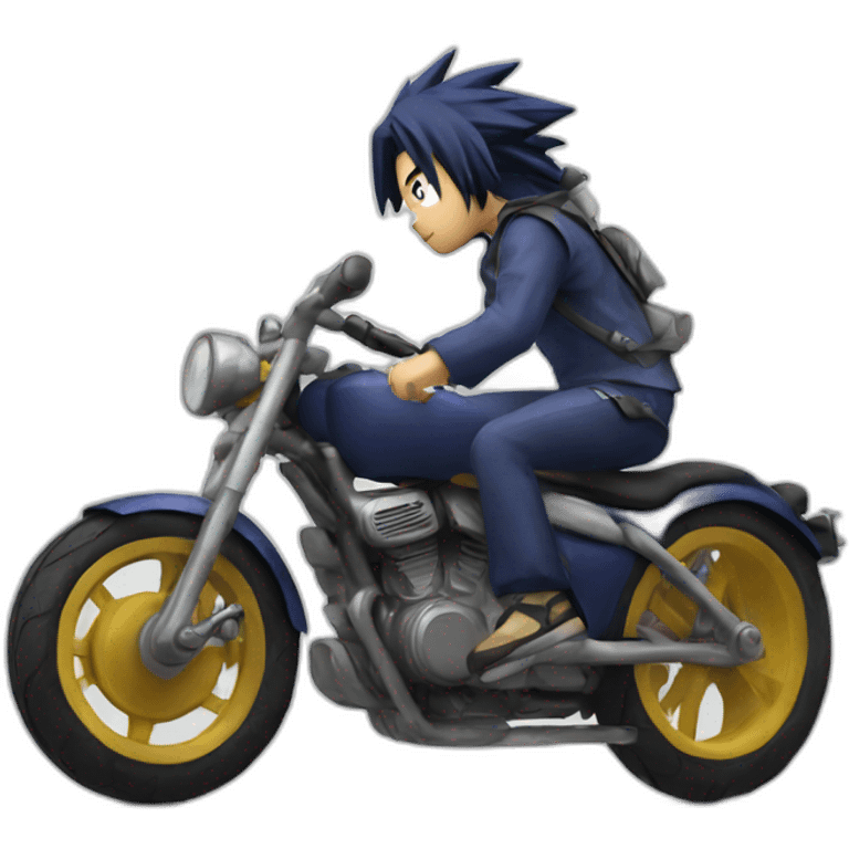 Sasuke ride bike emoji