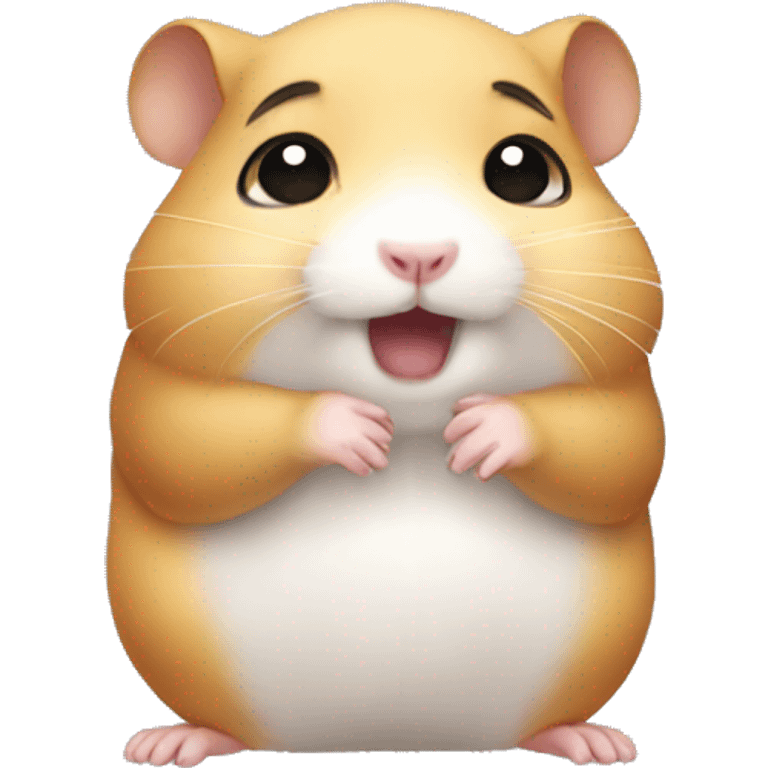 hamster that is crying of sadness  emoji