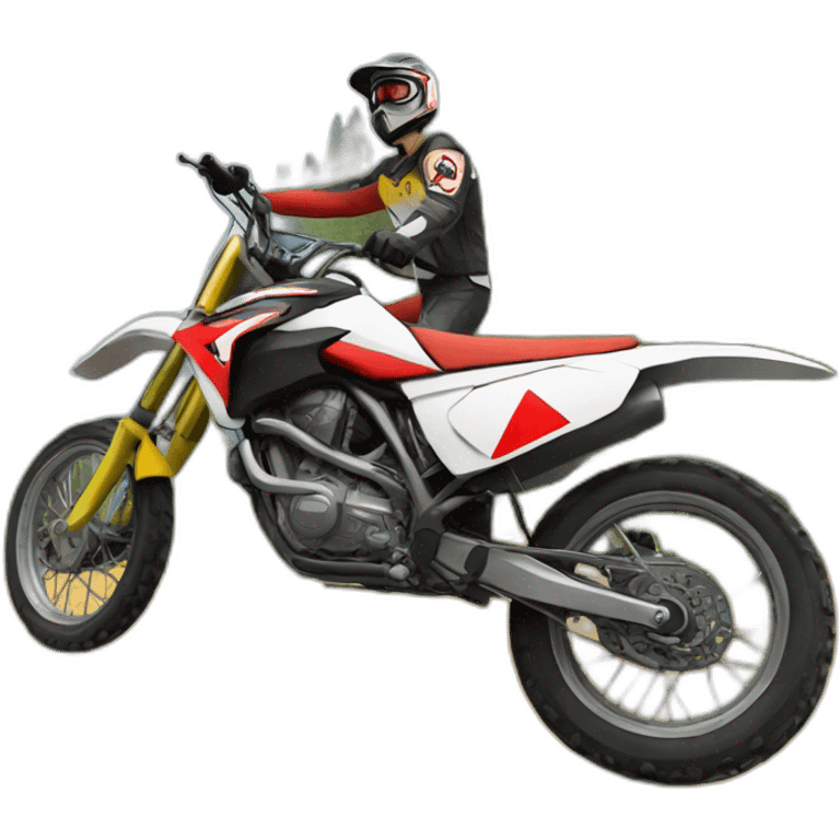 hitler on motocross emoji