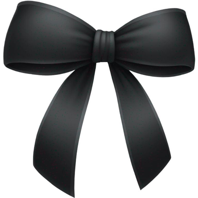 Black bow emoji