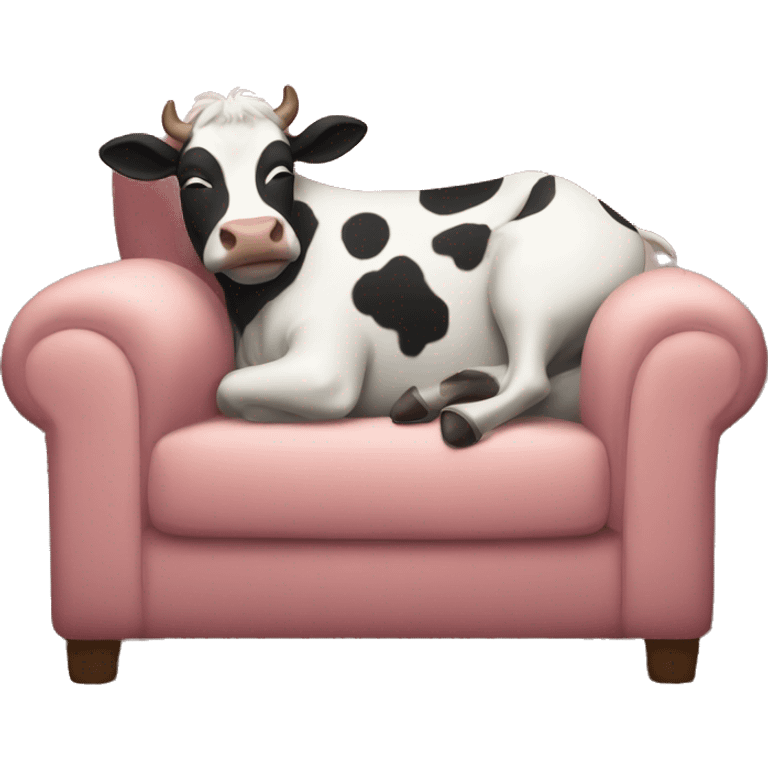 moo deng taking a nap in a couch emoji