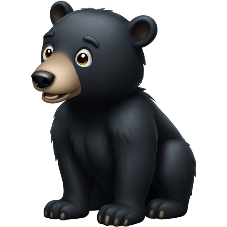 black bear emoji