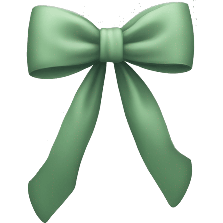 sage green bow emoji