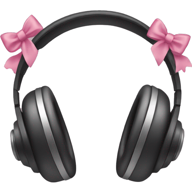 Headphones with bows emoji