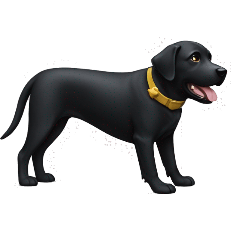 black lab with batman  emoji