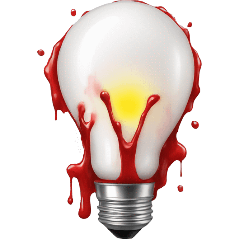 Bloody bulb emoji