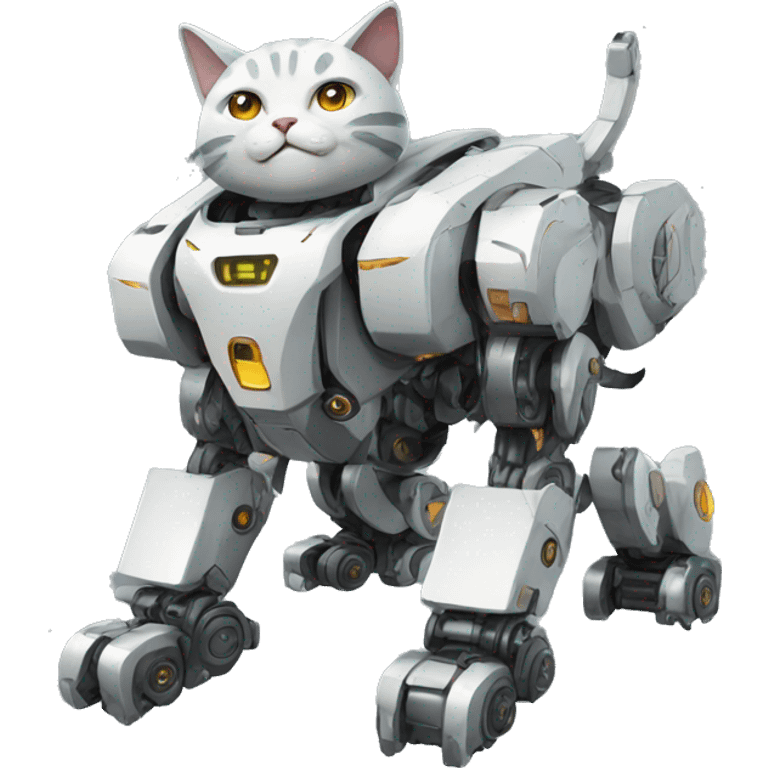 Cat robot mecha emoji