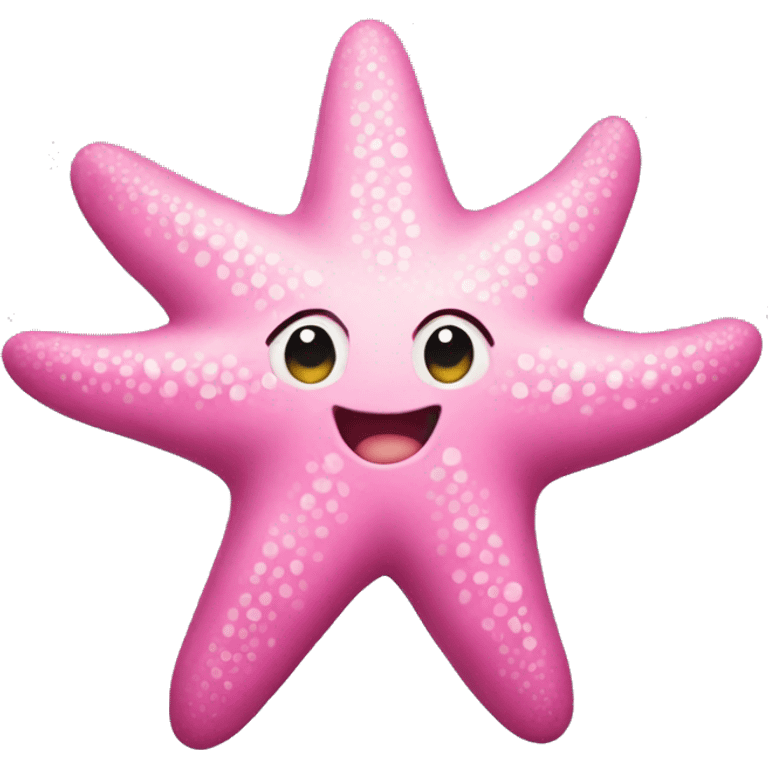 Pink starfish emoji