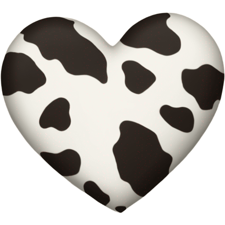 Cow print heart  emoji