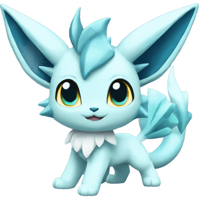 Glaceon-Vaporeon full body emoji