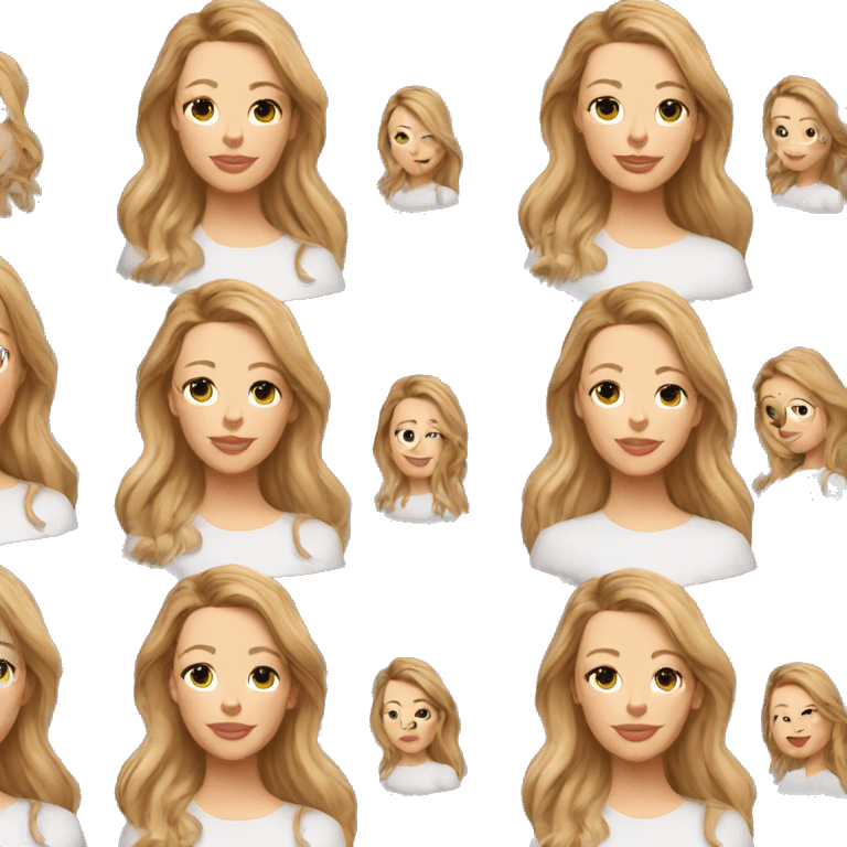 blake lively cartoon wearing tee emoji