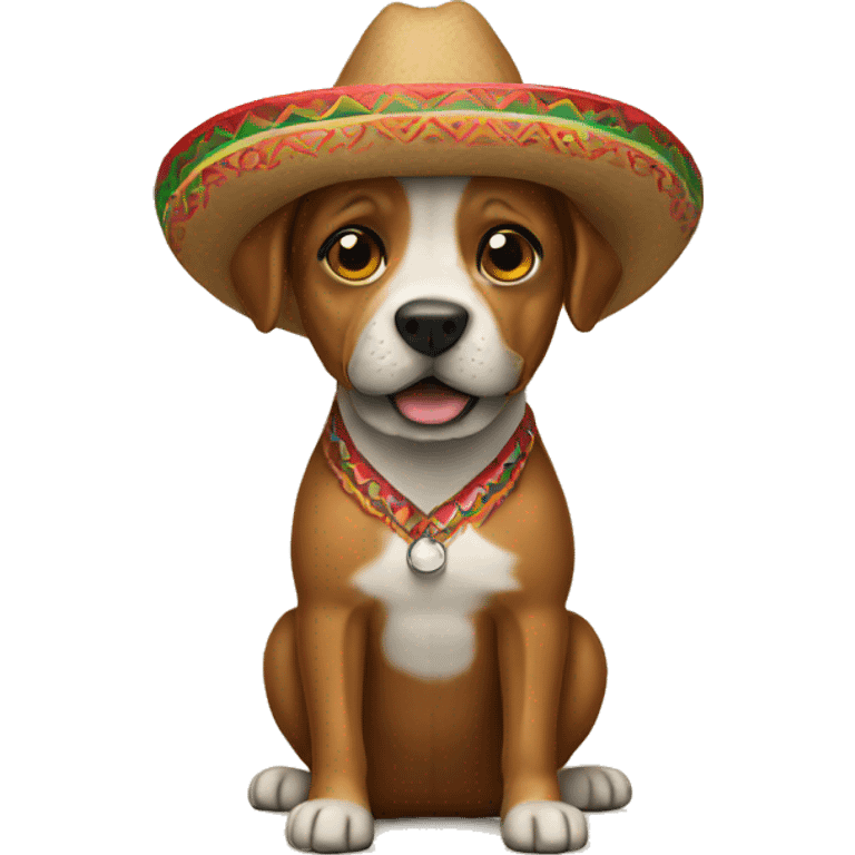 dogwith a mexican emoji