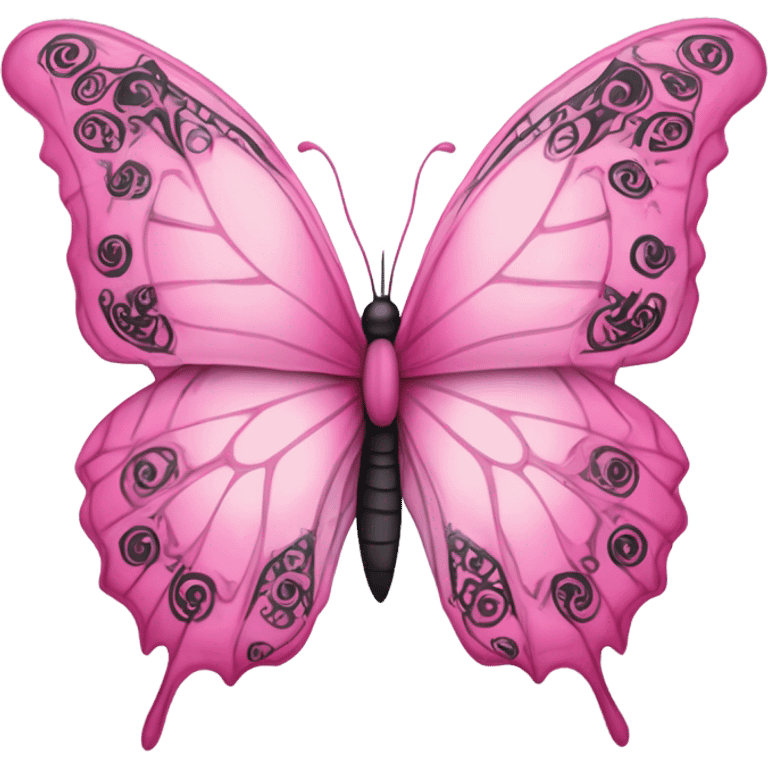 pink butterfly  emoji