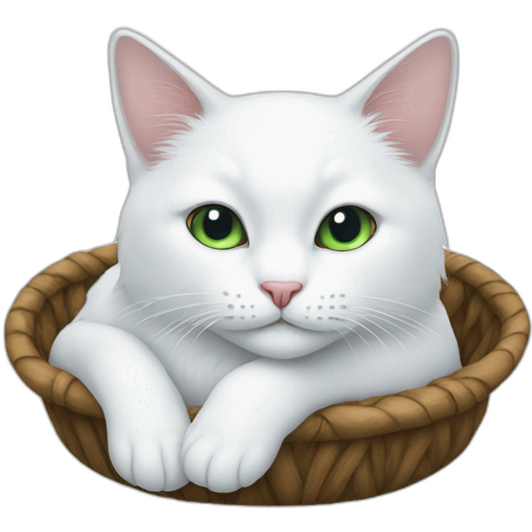 chill white cat emoji