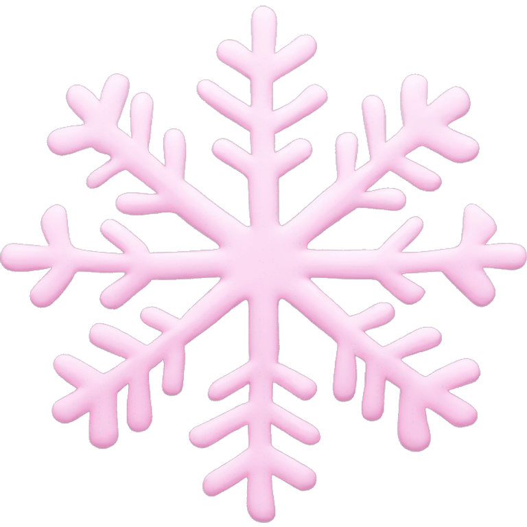 pastel pink snowflake  emoji