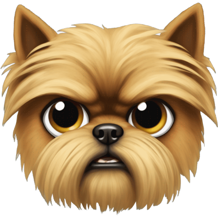 Angry Brussels Griffon mixed with Pomeranian emoji