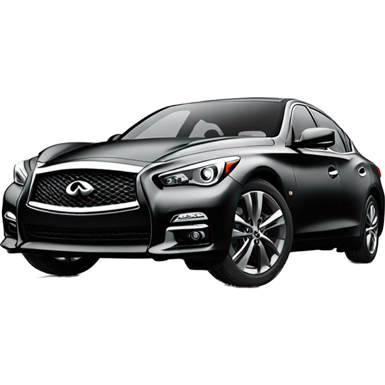 black infiniti q50 emoji