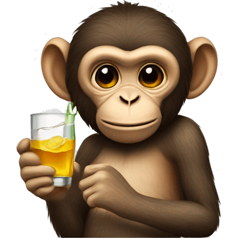 monkey drinking tequila emoji