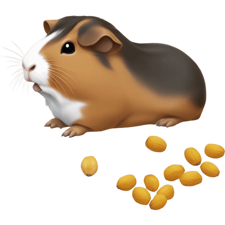 guinea pig eating seeds emoji