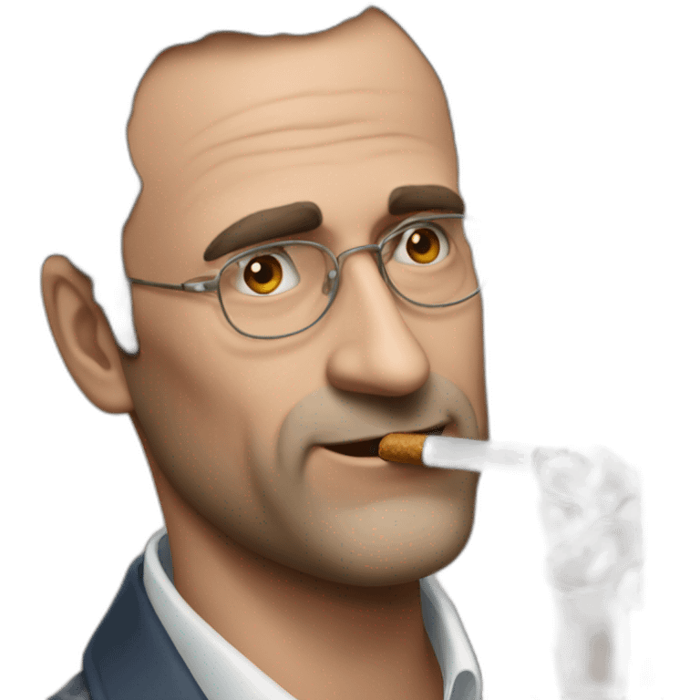 Éric zemour avec un cigare emoji