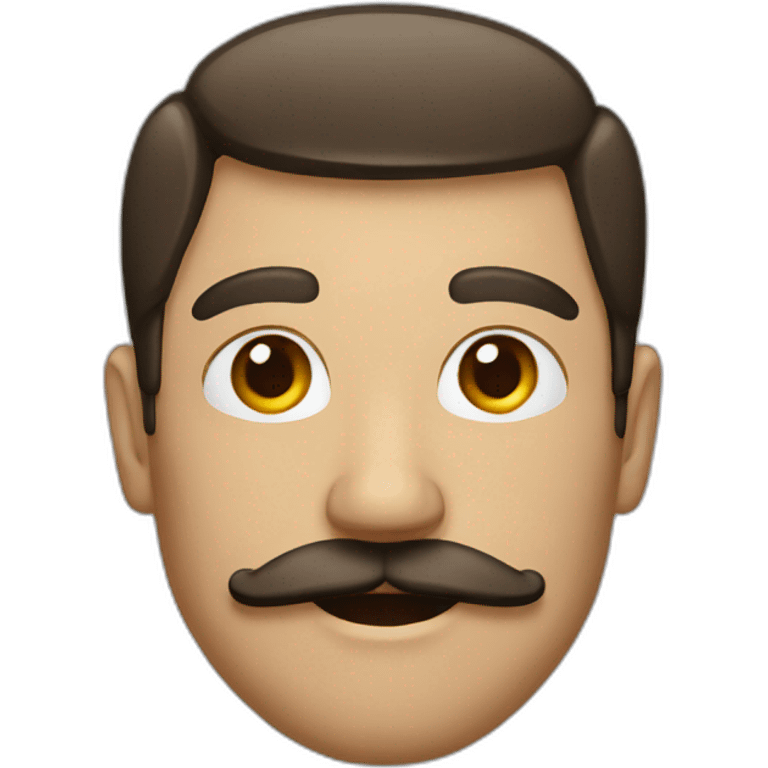 Guy with square mustache emoji