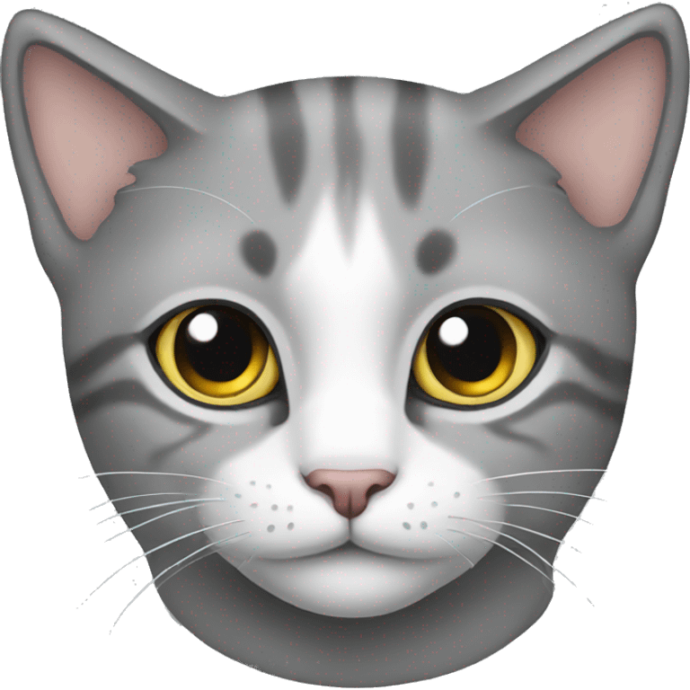 Cat grey emoji