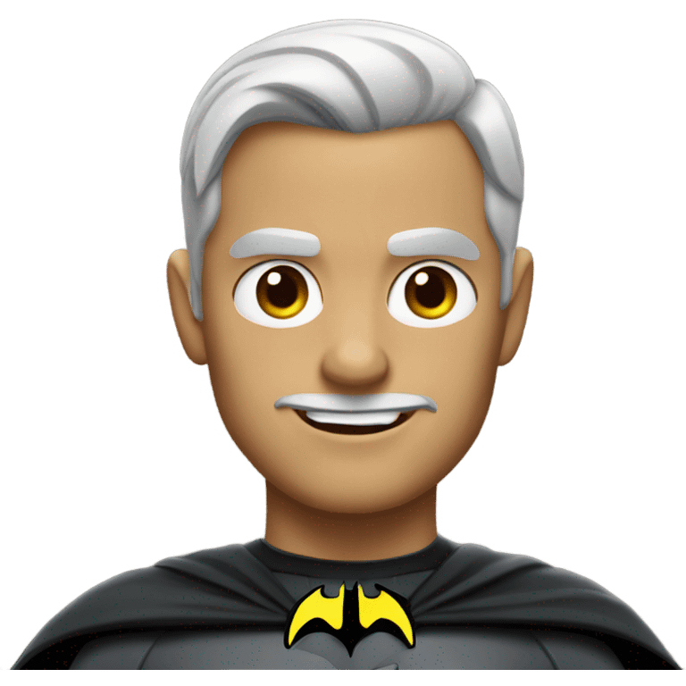 batman with earless emoji