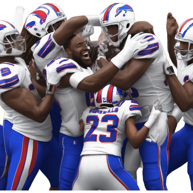 Buffalo Bills celebrating emoji