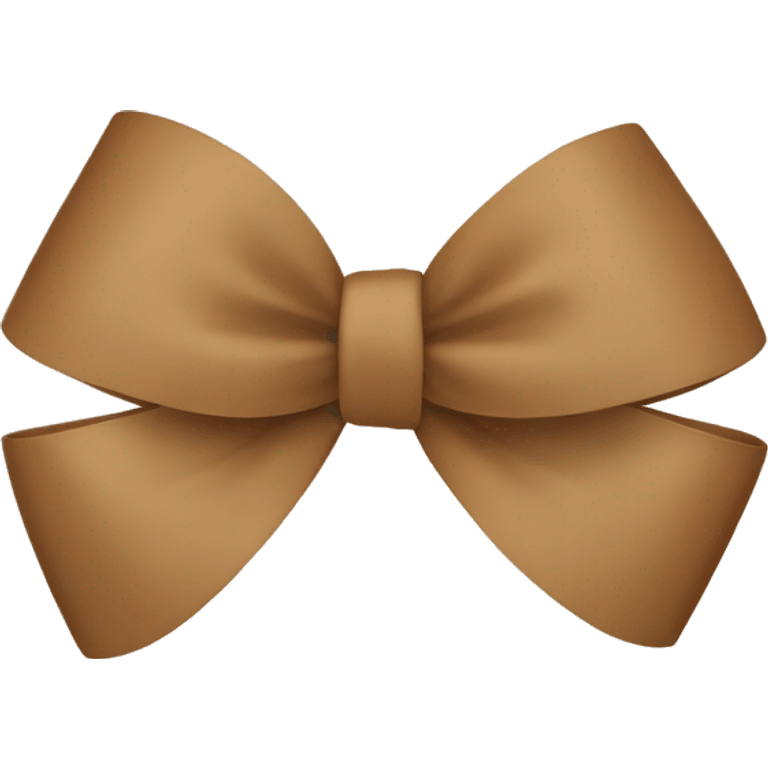 Light Brown bow  emoji