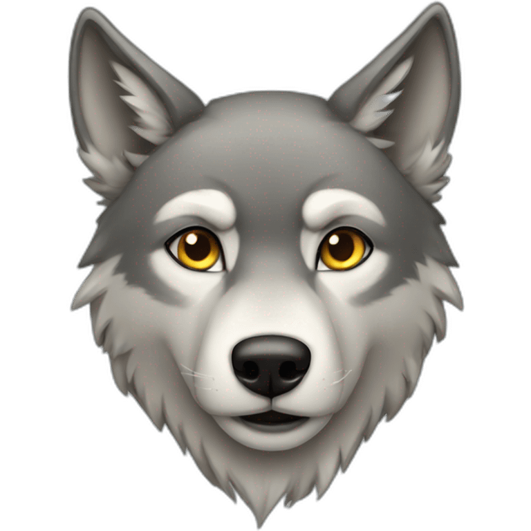 Female wolf  emoji