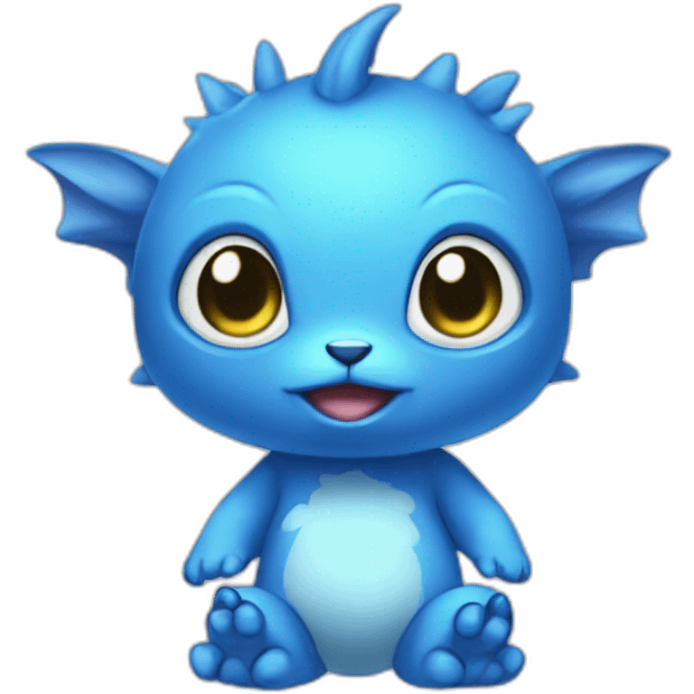 blue baby Digimon creature emoji