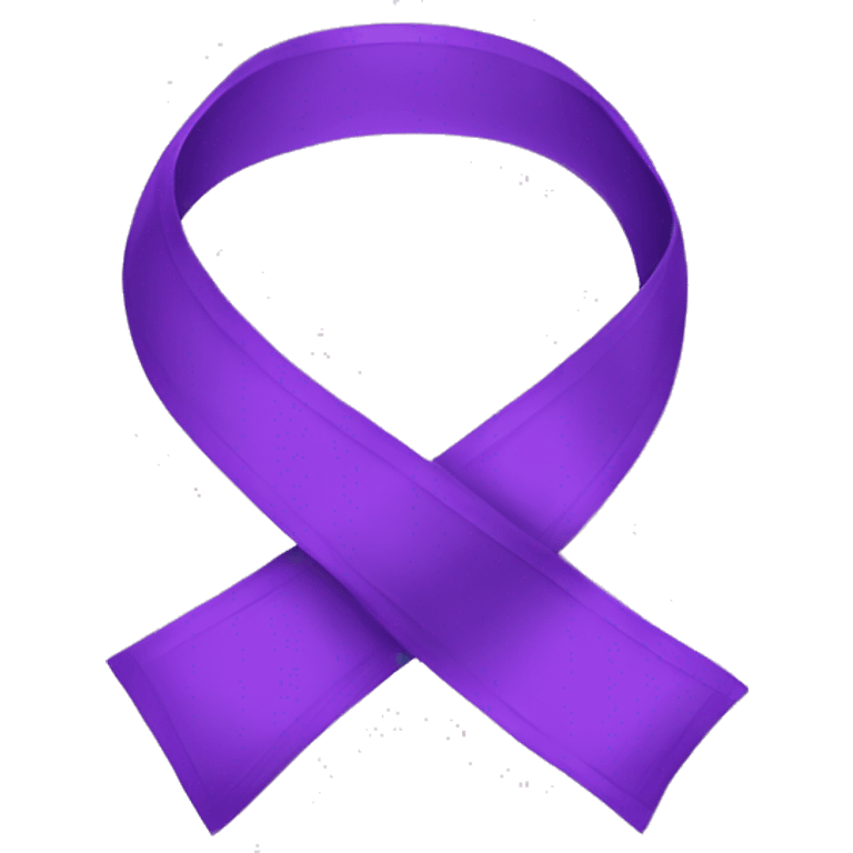 Purple ribbon emoji