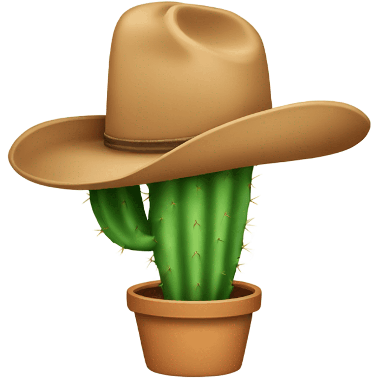 Cactus with a cowboy hat  emoji