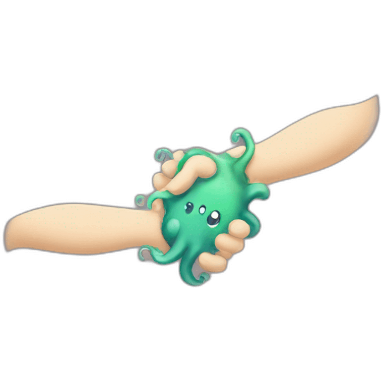 tentacules handshake emoji