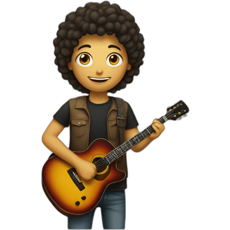 Personne avec guitare emoji