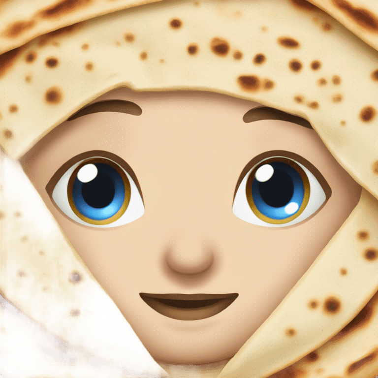 Piadina with blue eyes  emoji