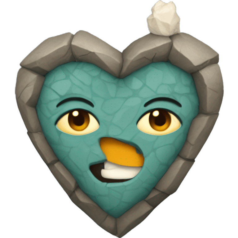 Corazón de piedra  emoji