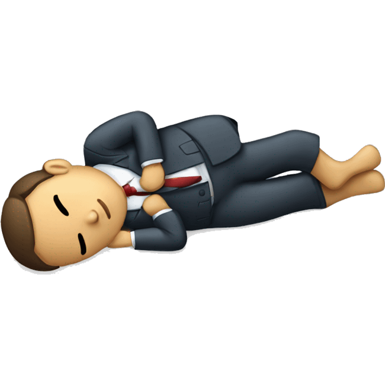 sleeping office worker emoji