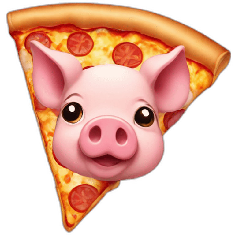 pig on pizza emoji