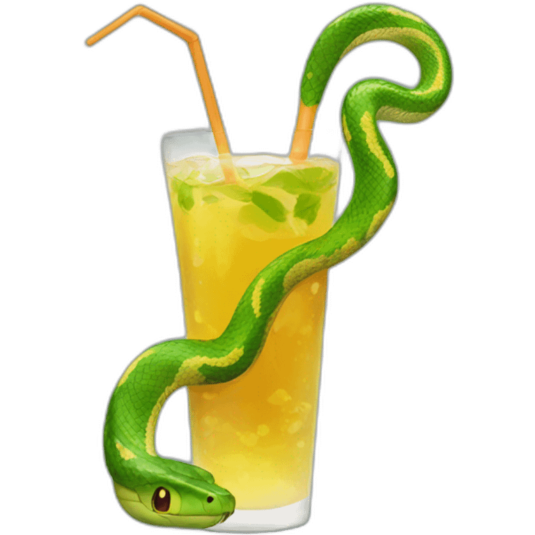 Snake drink wather emoji